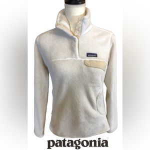 Patagonia Women's Re-Tool Snap-T Fleece Pullover in Raw Linen